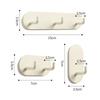 Waterproof Wall Hook Punch Free Clothes Hats Holder Durable Self-adhesive Hook  Key