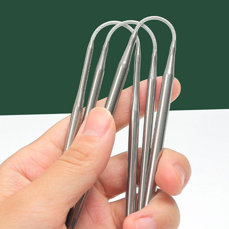 3PCS Steel Circular Knitting Needle with Wire for Blanket Crochet Knitting Needle for Weaving Knitting