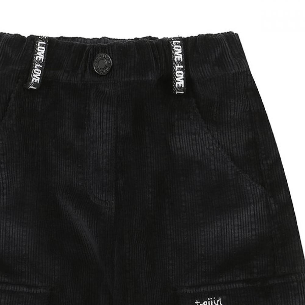Tiffany Black Corduroy Cargo Pants