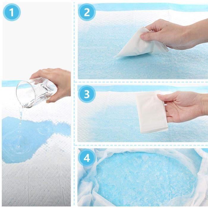 Nobleza - Lot De 100 Tapis D’hygiène Pour Chiens. Ultra-absorbant. 60x60cm.