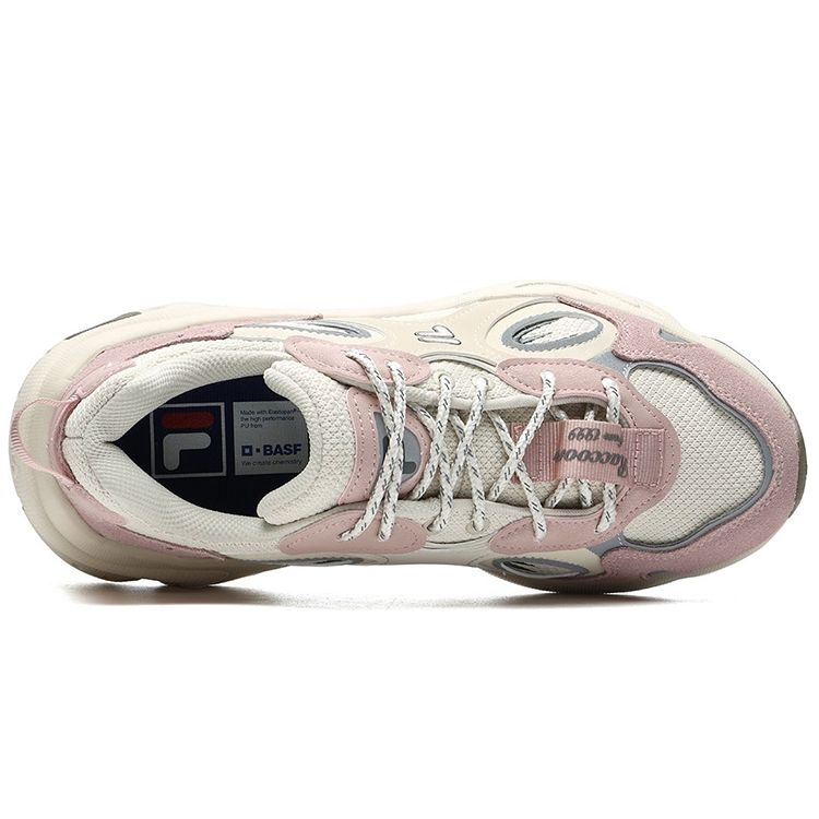 Fila Fusion Raccoon Versatile Shock Absorbing Durable Low Top Dad Shoes Women Sneaker T12W217314FAM