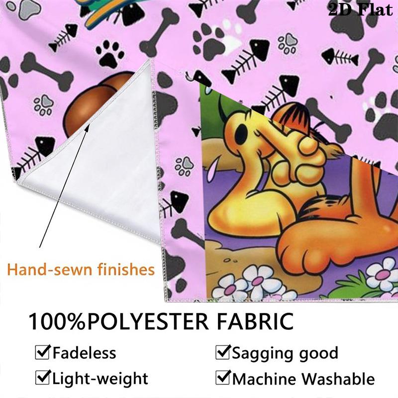 Garfield'S Chaos Whimsical Adventure Tapestry Fashion Print Background Cloth Soft Christmas Gift Wall Covering Decoration