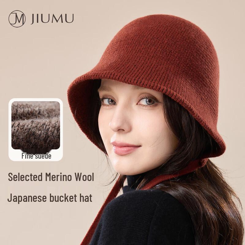 JIUMU Women s Winter Wool Bucket Hat
