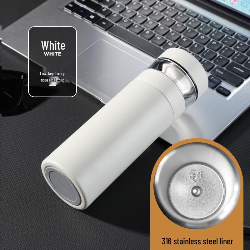 316 Stainless Steel Insulated Mug with Tea Filter, Portable for Car