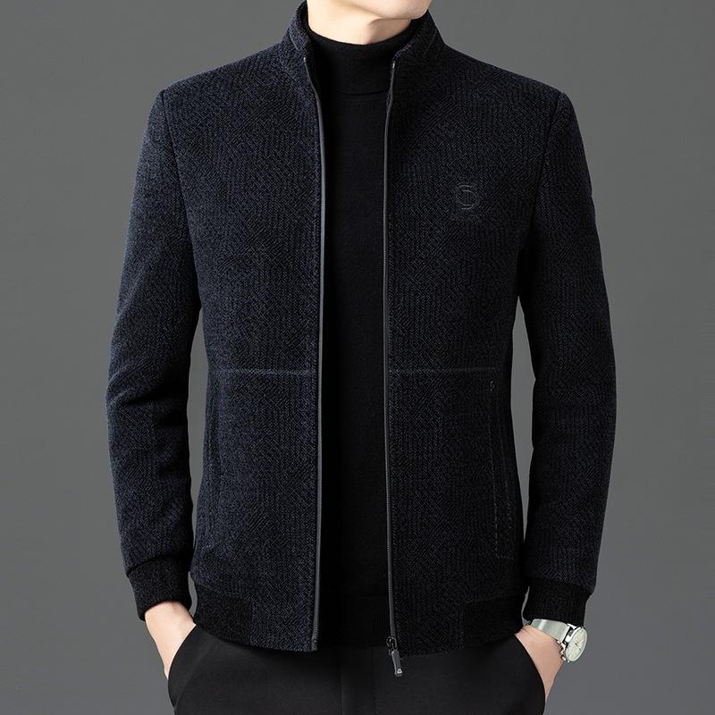 

Новая осенне-зимняя модная повседневная мужская куртка большого размера из хлопка и шенилла, темпераментная, универсальная, с воротником-стойкой 195