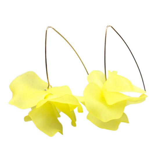1 Paio di Orecchini a Gancio Fiore Gioielli Bohemien Orecchini a Petalo Esagerati Fatti a Mano per Uso Quotidiano Matrimonio Appuntamento