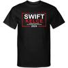 Swift Election Style Kelce Voting Campaign Funny Graphic Tee Shirt