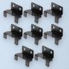 8 Pezzi Staffa per Piastrelle Gancio Robusto Ganci Espositori in Ceramica Appendiabiti Decorativi Supporti Neri per Piatti Esposizione su