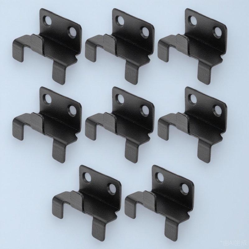 8 Pezzi Staffa per Piastrelle Gancio Robusto Ganci Espositori in Ceramica Appendiabiti Decorativi Supporti Neri per Piatti Esposizione su