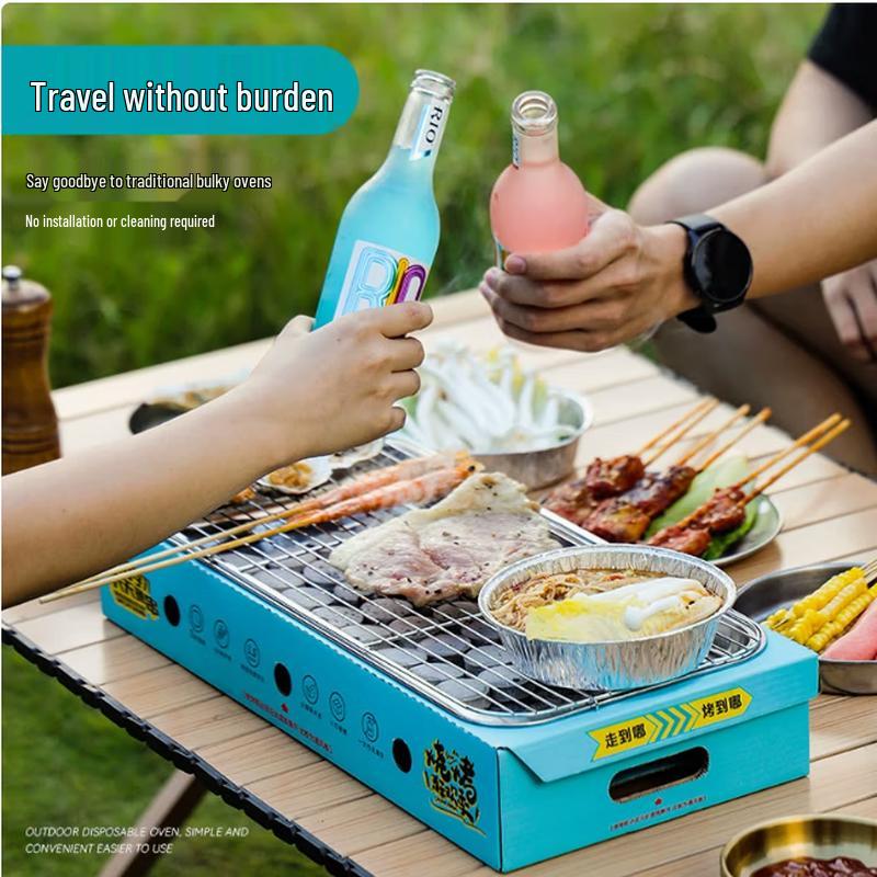 Portable Disposable Stainless Steel BBQ Grill