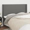 VidaXL Headboard with Ears Dark Grey 183x16x118-128 Cm Fabric3119315