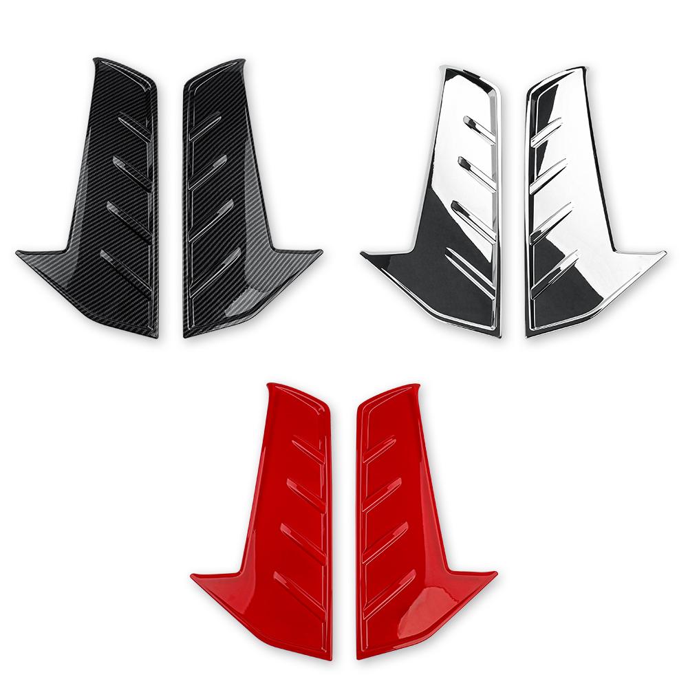 For Hyundai Elantra CN7 N Line (A) Red Exterior Style Front Bumper Side Fog Light Lamp Frame Decoration Cover Trim