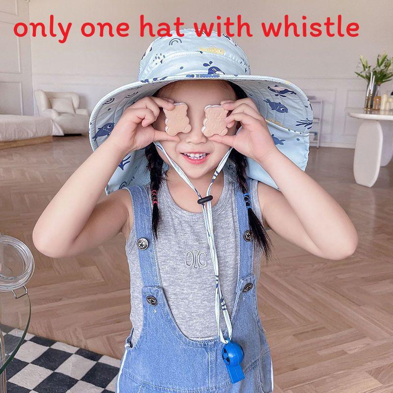 

Baby Kid Sun Hat With Wide Brim And Breathable Fabric For Summer Outdoor Play синій