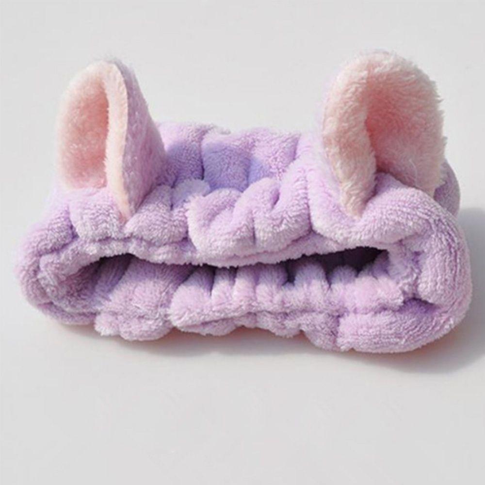 Lovely Cute Makeup Tools Spa Clean Face Party Hair Band Cat Ears Fluffy Headband