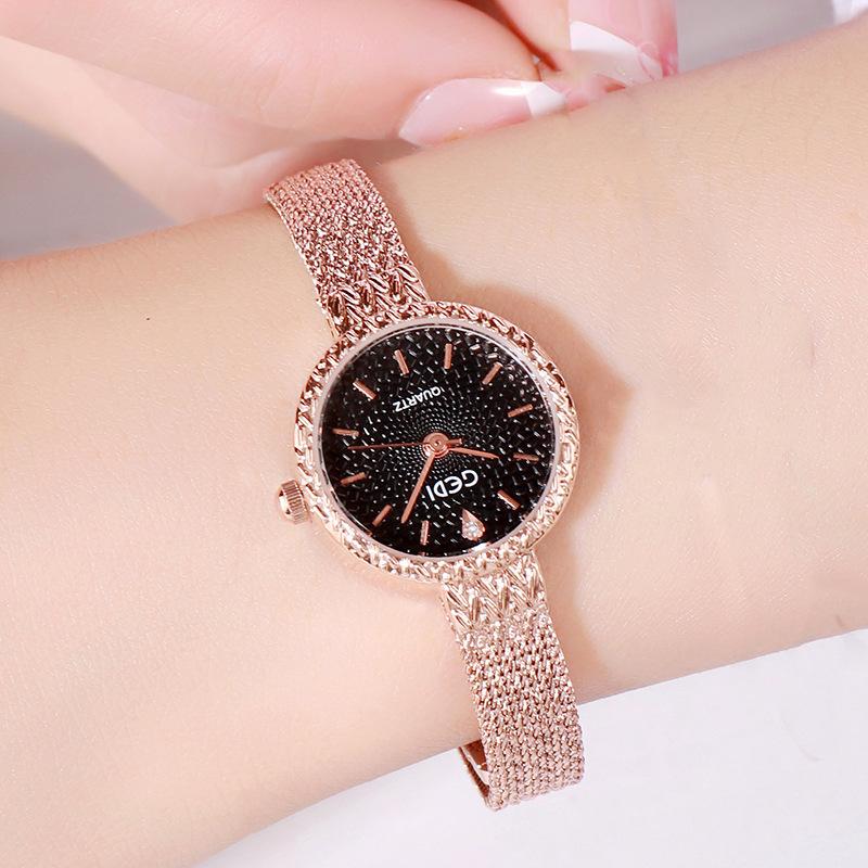 Mori Retro Alloy Strap Women'S Watch Colorful Multi-Color Wrist Watch Literary College Style Fashion