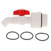 45 Degree UPVC Ton Barrel Replacement Outlet Tap for Oil Water 25mm Outlet