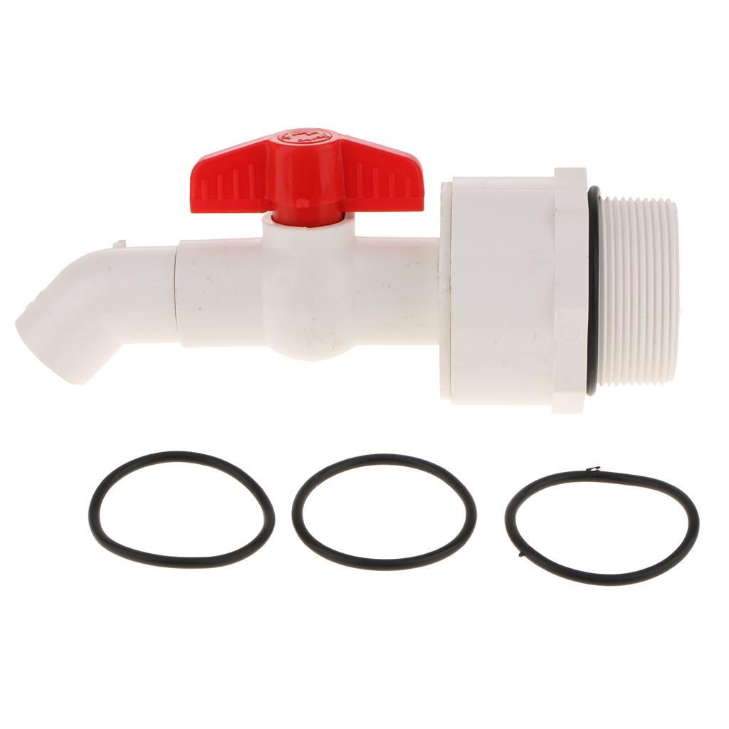 45 Degree UPVC Ton Barrel Replacement Outlet Tap for Oil Water 25mm Outlet
