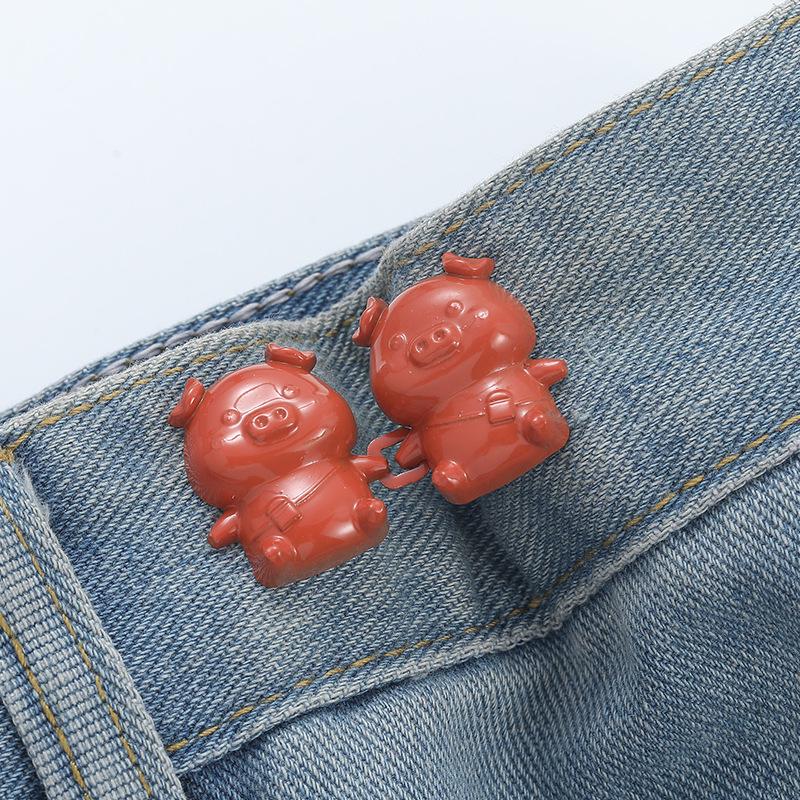 Verstellbare Bundschnalle für Schlankmacher-Jeans – Abnehmbar, Ohne Nähen, Nagelfreie Lösung.