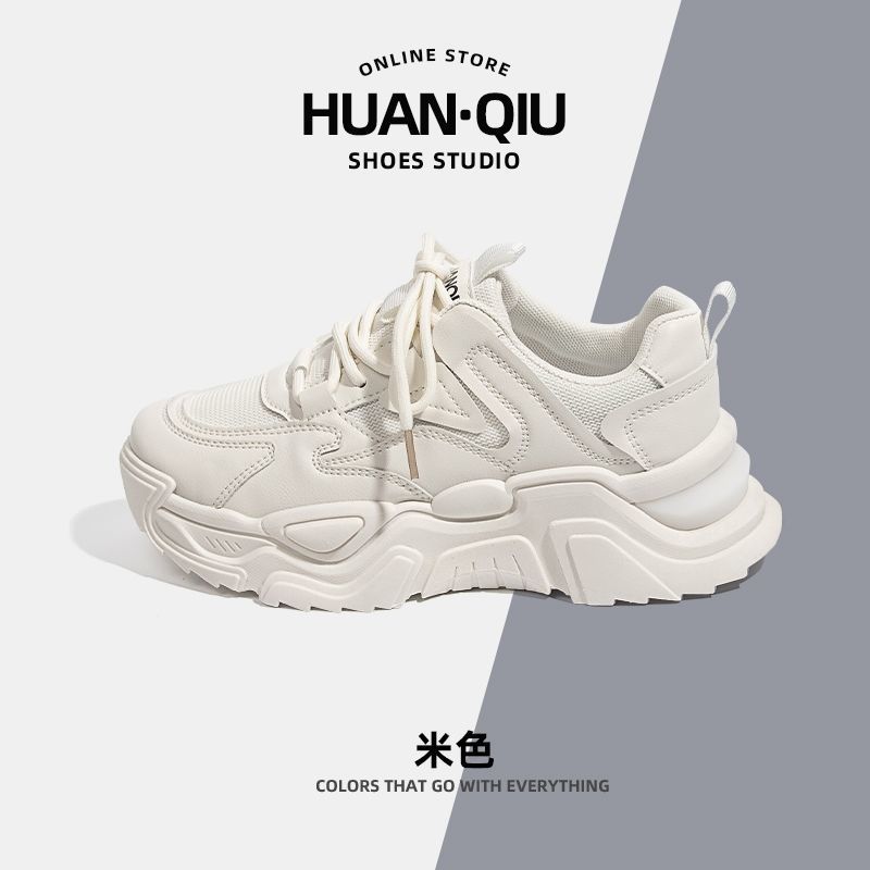 

Global Daddy shoes women s breathable ZHQ-XA002 summer versatile shoes women s thick-soled thin sports women s shoes women s 40 бежевый