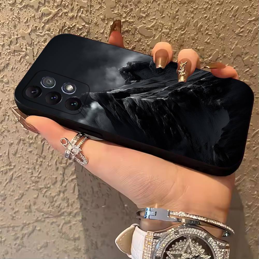 

Black Mountain INS Design Phone Case for Samsung Galaxy A20,21s,22,31,32,52,71,80,A91,5G Colorful Cover Smartphone Pretty SamsungA73 5G