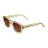 Vans UV Protection Copper Nickel Alloy, Bio Acetate Fiber Square Sunglasses Unisex Gold VN000GMXEMJ