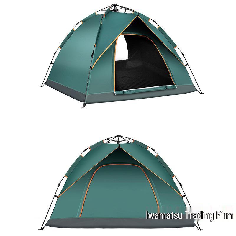 Automatic Portable Double Layer Tent - Quick Setup, Rainproof, Folding for Camping & Beach