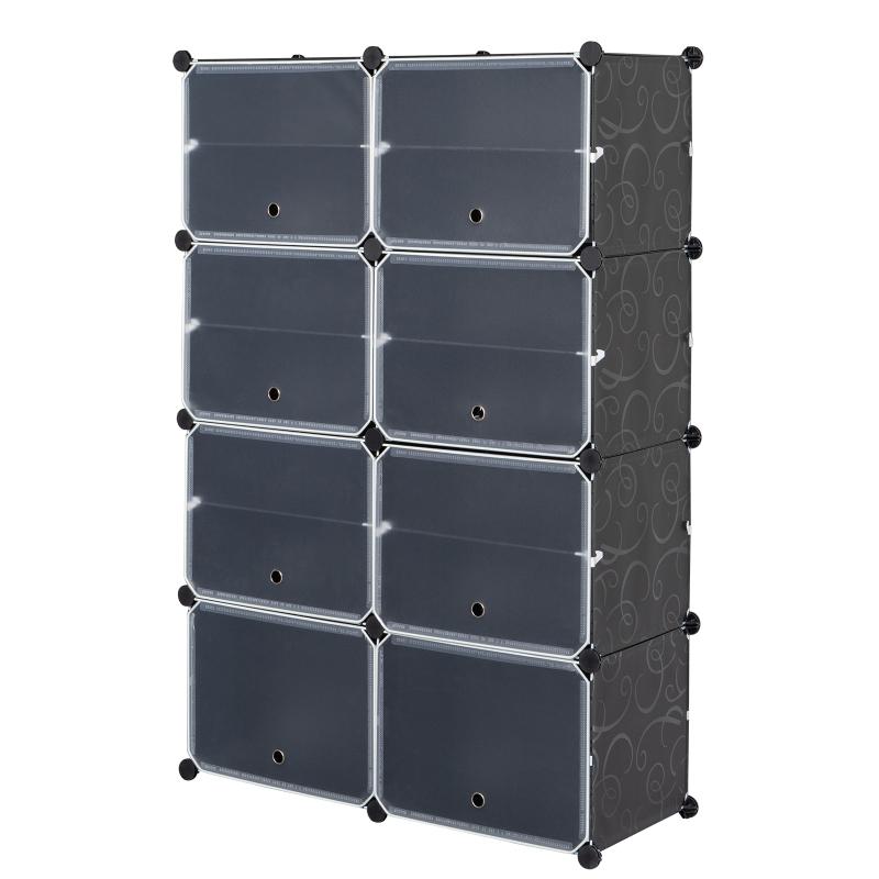 7-tier 14 Grids Shoe Rack Organizer Portable Large Capacity Tower Shelf Storage Cabinet Stand For