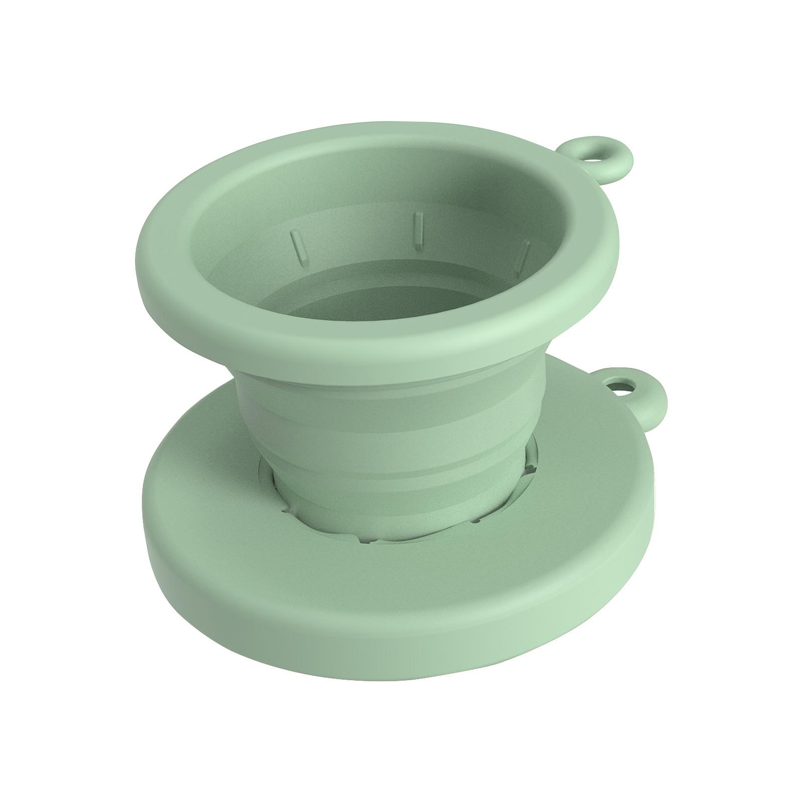 

Практичная чашка-фильтр с основанием, удобная кофейная посуда, капельница для ручного приготовления кофе, инструмент, принадлежности для кемпинга на открытом воздухе One Size зелёный