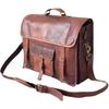 Originální vintage hnědá kožená taška Messenger taška přes rameno taška na notebook Aktovka