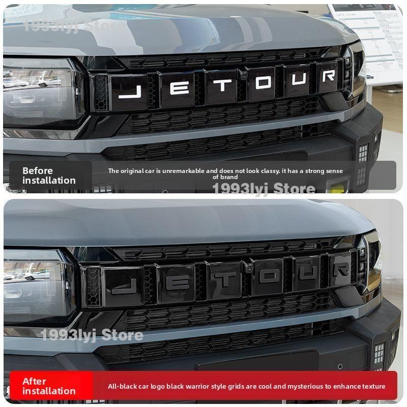 For Chery Jetour Traveller T2 Styling Plastic Rear Emblem Front Grille Badge High-end Decals Auto Exterior Decoration