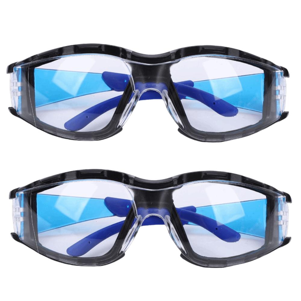 2pcs Scratch Resistant Safety Glasses Anti Fog Protective Eyewear Motorcycle Goggles Outdoor Sports