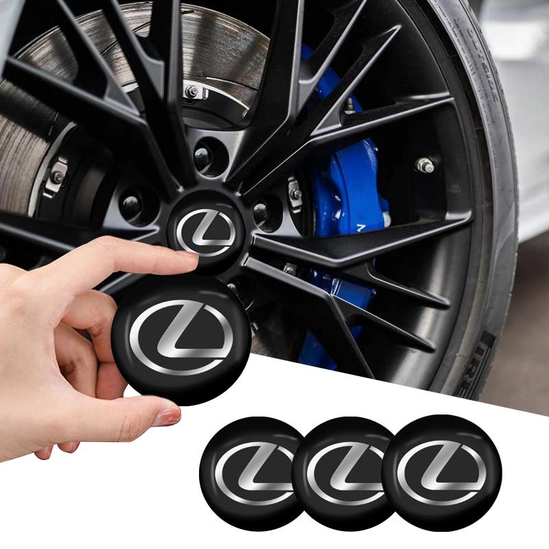 4Pcs 56mm Car Wheel Stickers Center Hub Cap Car Emblem Badge Decal For Lexus EX300H RX450H IS300H ES300H NX RX GS Al20 LX GX