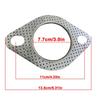 High Temperature Car Exhaust Flange Auto Exhaust Gasket Replacement Sealing Pad Reinforced Car Accessories Muffler Gasket