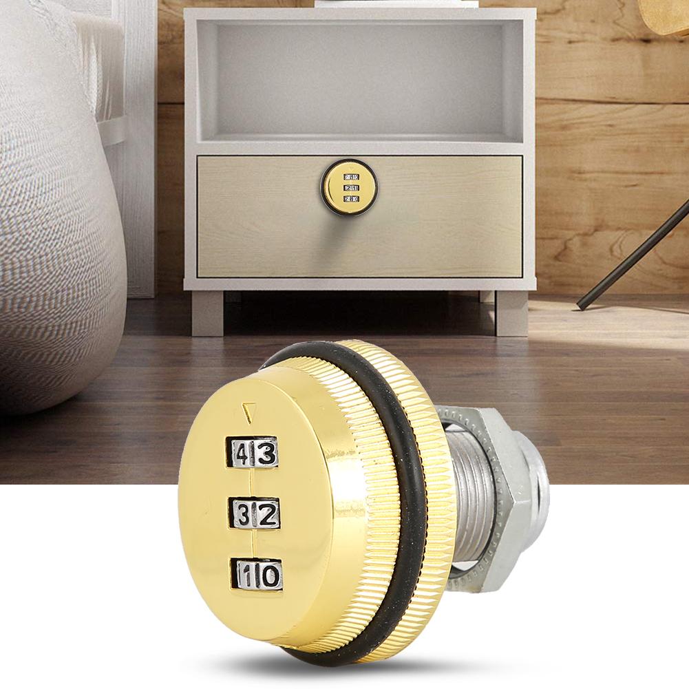 Mechanical Code 3?Digit Password Mailbox Cabinet Lock Zinc Alloy