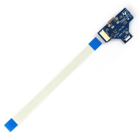 

Плата USB-порта зарядки для контроллера PS4 Dualshock JDS-001 Шлейф 14 контактов синий