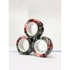 3pcs Finger Magnetic Rings Colorful Fidget Toy Set Adult Magnets Spinner Rings for Relieve Stress Anxiety Relief Therapy