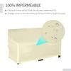600D Oxford Cloth Furniture Cover, 2 Seater Sofa Protector for Garden Patio, Outdoor, Waterproof, Beige, 140L X 84W X 56/94H Cm