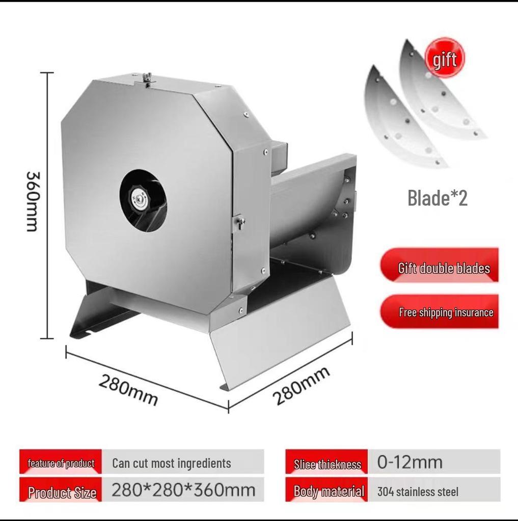 Stainless Steel Manual Electric Slicer for Fruits & Vegetables