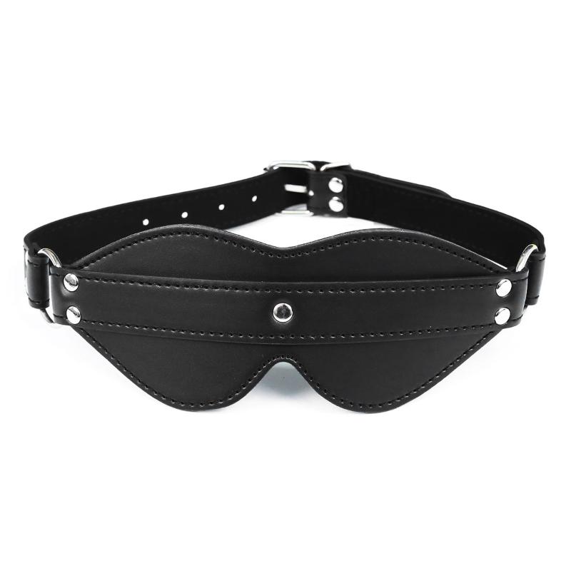 Adult Games Leather Blindfold Flirt Sex Toy Flirting Toys Spanking Sex Toy Eye Mask Sleeping Masquerade Cat Eye