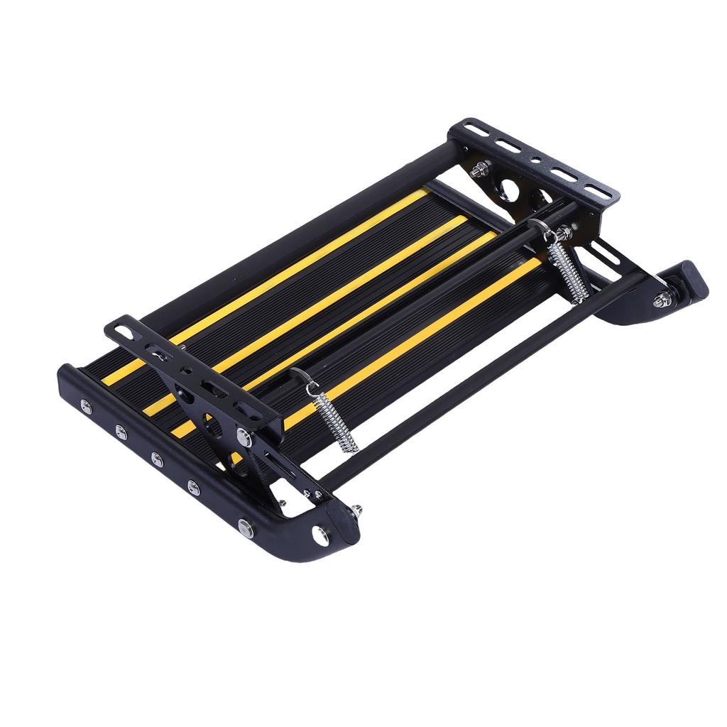 Manual Folding RV Step Single Ladder Anti Slip 440lbs Load Capacity Aluminum Alloy RV Entry Stair for Van Motorhome