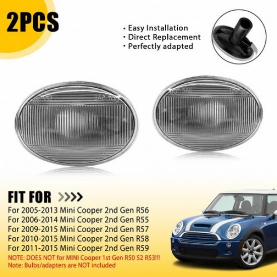 2x Корпус бокового габаритного огня переднего бампера Для MINI Cooper R55 R56 R57 R58 R59 A