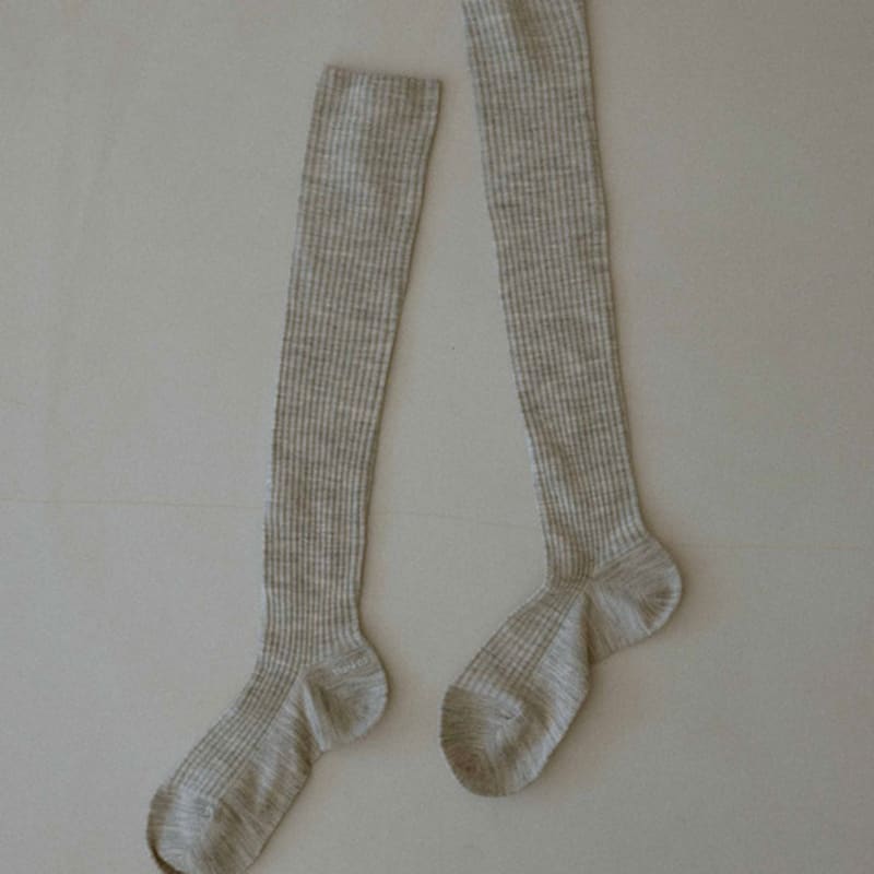 

blank03 шерстяные гольфы до колена (4colors) melange charcoal