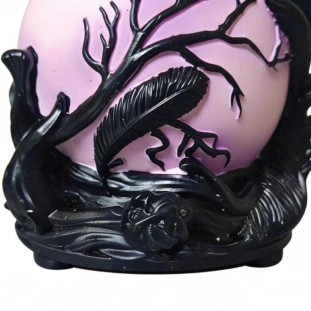 Crow Lamp Resin Gothic Home Decor Vintage LED Raven Table Lamp Crow Decor For Home Bedroom Living Room Study Desk Bedside
