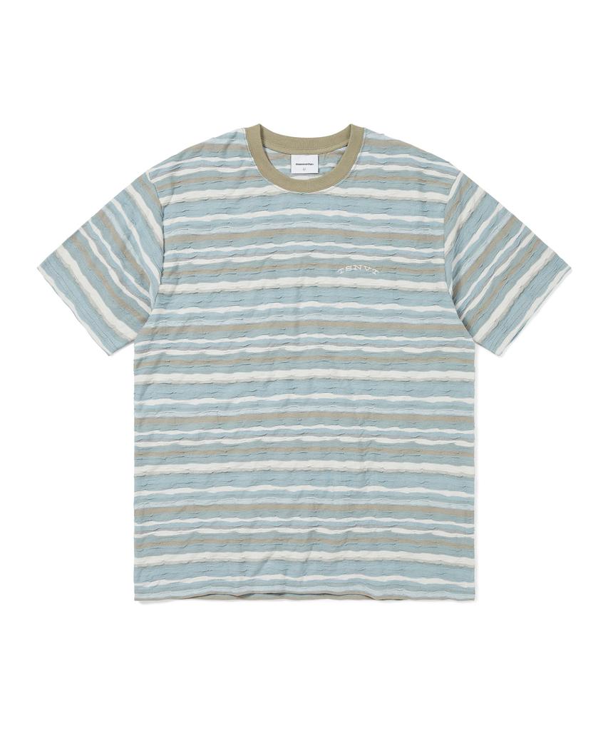 THISISNEVERTHAT Wave Jacquard Tee Soft Blue