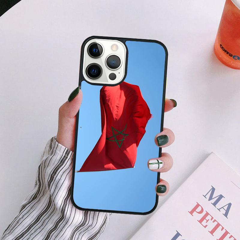 Maroc Morocco Flag Coat Of Arms Phone Case For iPhone 17 Air 16Pro Max 15 14 13 12  Plus Max Cover coque