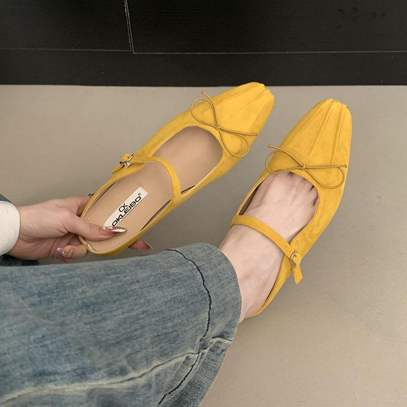 Mode Damen Flaches Schuhwerk Slipper Damen Flats Mit Schuhen Pantoletten Mode Schmetterlingsknoten Damen Flats Mary Janes Schuhe