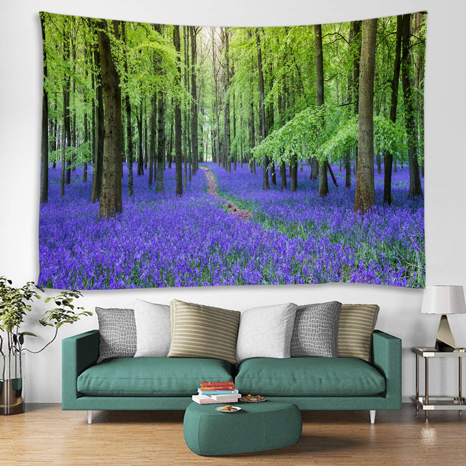 Лавандовый красивый пейзажный узор — фото 10