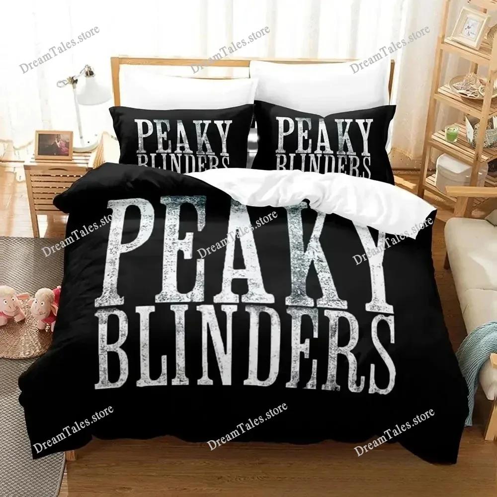 3D Print Peaky TV Blinders Bedding Set Boys Girls Twin Queen King Size Duvet Cover Pillowcase Bed Boys Adult Home Textileextile7