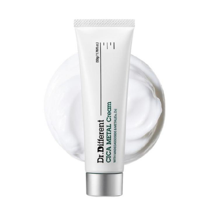 DR.DIFFERENT Cica Metal Cream – Soothing, Calming & Barrier Moisturizing Cream – 50g