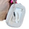 Portable Card Holder Mini Wallet Zipper Closure Multiple Compartments Waterproof Small Size Large Capacity Zip Keychain Pouch